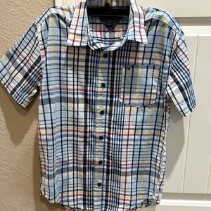 Tommy Hilfiger Blue and Red Plaid Shirt 10/12
